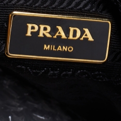 Pre Owned Prada Blue Leather Twin Pocket Tote