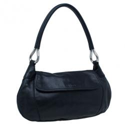 مملوكة مسبقًا Prada Black Leather Shoulder Bag