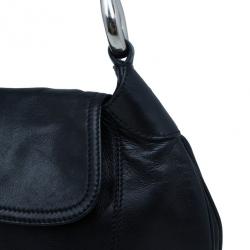 مملوكة مسبقًا Prada Black Leather Shoulder Bag
