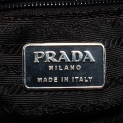 Pre Owned Prada Black Nylon and Leather Shoulder Bag
