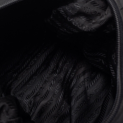 Pre Owned Prada Black Nylon and Leather Shoulder Bag