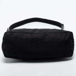 Pre Owned Prada Black Nylon and Leather Shoulder Bag