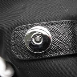 مملوكة مسبقًا Prada Black Nylon Logo Backpacks