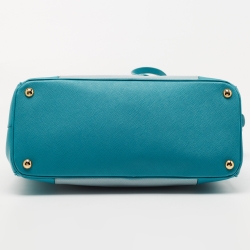مملوكة مسبقًا Prada Blue Saffiano Leather Medium Galleria Tote