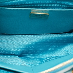 مملوكة مسبقًا Prada Blue Saffiano Leather Medium Galleria Tote