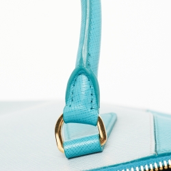 مملوكة مسبقًا Prada Blue Saffiano Leather Medium Galleria Tote