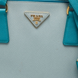مملوكة مسبقًا Prada Blue Saffiano Leather Medium Galleria Tote