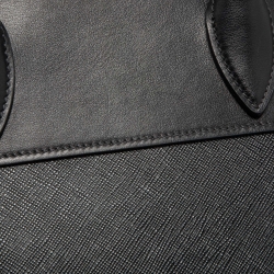 Pre Owned Prada Black Saffiano Lux and City Leather Esplanade Tote