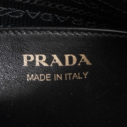 Pre Owned Prada Black Saffiano Lux and City Leather Esplanade Tote