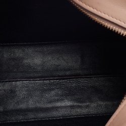 Pre Owned Prada Beige/Black Saffiano Leather Esplanade Crossbody Bag 