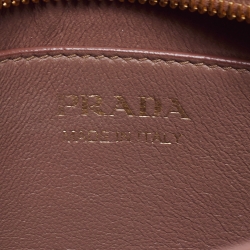 Pre Owned Prada Beige Saffiano Leather Esplanade Shoulder Bag