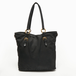 Prada Black Nylon Tote