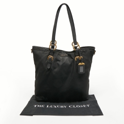 Prada Black Nylon Tote