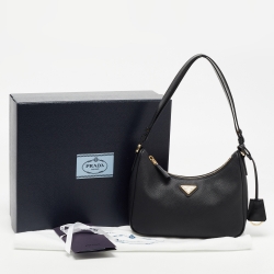 Prada Black Saffiano Leather Mini Bag