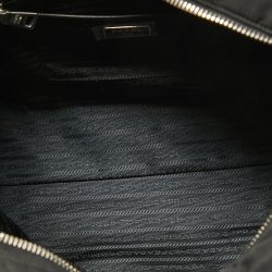 Pre Owned Prada Black Quilted Nylon Chain Satchel