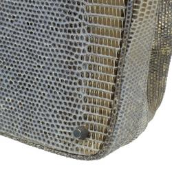 Pre Owned Prada Beige Lizard Leather Mini Bag