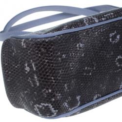 Pre Owned Prada Mauve Lizard Satin Small Handle Bag