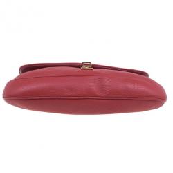 Pre Owned Prada Red Calfskin Small Daino Trend Shoulder bag