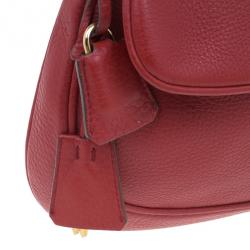 Pre Owned Prada Red Calfskin Small Daino Trend Shoulder bag