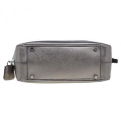 Pre Owned Prada Bronze Saffiano Lux Mini Satchel