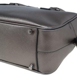 Pre Owned Prada Bronze Saffiano Lux Mini Satchel