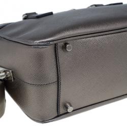 Pre Owned Prada Bronze Saffiano Lux Mini Satchel