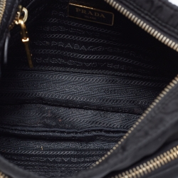 Prada Black Tessuto Nylon Front Pocket Messenger Bag