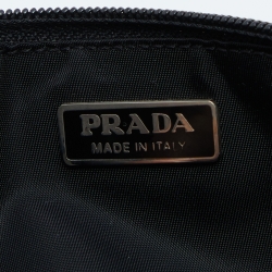 Pre Owned Prada Black Nylon Baguette Bag