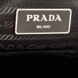 Pre Owned Prada Black Nylon Drawstring Pocket Backpack