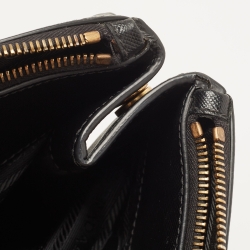 مملوكة مسبقًا Prada Black Saffiano Lux Leather Extra Large Double Zip Tote