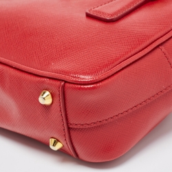 Prada Red Saffiano Lux Leather Mini Camera Crossbody Bag