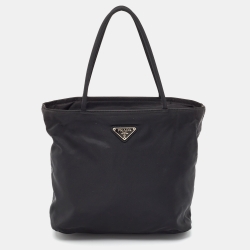 Prada Tessuto City Nylon Tote Bag in Black