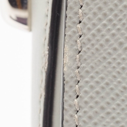 Pre Owned Prada Grey Saffiano Cuir and City Leather Identity Shoulder Bag