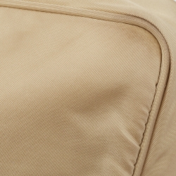 Pre Owned Prada Beige Tessuto Nylon Re-Edition 2000 Baguette Bag