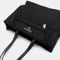 Prada Black Re-Nylon Padded Tote Bag