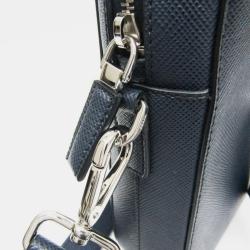 Prada Blue Saffiano leather  Briefcase