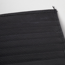 Prada Black Saffiano Metal Leather Compact Wallet