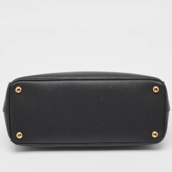 Pre Owned Prada Black Leather Large Galleria Tote