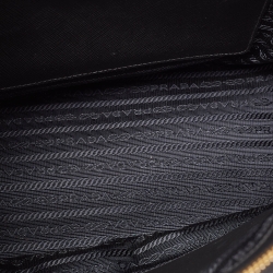 Pre Owned Prada Black Leather Large Galleria Tote