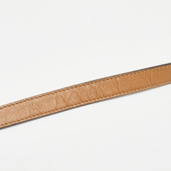 مملوكة مسبقًا Prada Brown Saffiano Leather Sound Top Handle Bag