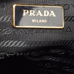Pre Owned Prada Black Saffiano Leather Medium Promenade Satchel