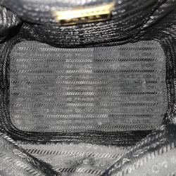 Pre Owned Prada Multicolor Wicker Canvas Basket Bag