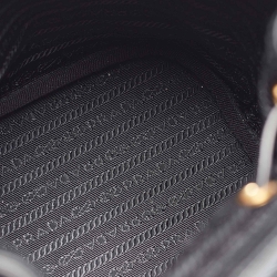 Pre Owned Prada Black Canvas Drawstring Bucket Bag