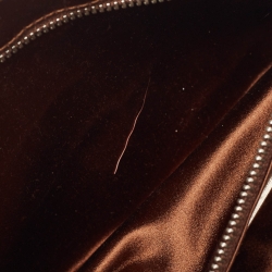 Pre Owned Prada Brown Crocodile Zip Long Pouch