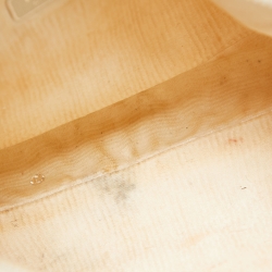 Pre Owned Prada White Satin Crystal Embellished Re-Edition 2000 Baguette Bag