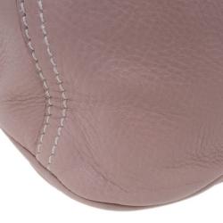 Pre Owned Prada Pink Leather Studded Shoulder Bag