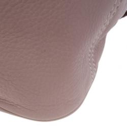 Pre Owned Prada Pink Leather Studded Shoulder Bag