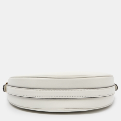 Prada Off White Leather Arqué Hobo