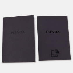 Prada Off White Leather Arqué Hobo