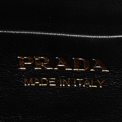 Prada Off White Leather Arqué Hobo